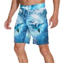 Dolphin Blue Sea Fantasy Men s Beach Shorts View2