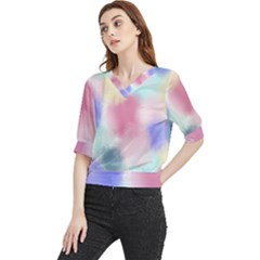 Pastel Ballons, Ballons, Quarter Sleeve Blouse