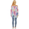 Pastel Ballons, Ballons, Off Shoulder Chiffon Pocket Shirt View4
