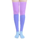 Pastel Colour, Blue, Lilac, Orange, Pastel, Pink, Romance Thigh High Stockings View1