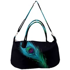 Shree Krishna, Feather, Lord, Rainbows Removable Strap Handbag