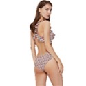 Kawaii Jam Pattern Aqua Low Cut Ruffle Edge Bikini Set View3