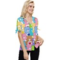 Care Bears, Adorable, Art Bow Sleeve Button Up Top View3
