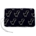 Cute Black, Dinosaur Pen Storage Case (L) View1
