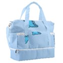 Dinosaur , Cute, Pastel, Sports Shoulder Bag with Shoes Compartment View1