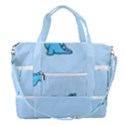 Dinosaur , Cute, Pastel, Sports Shoulder Bag with Shoes Compartment View2