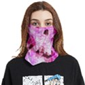 Pink Abstract Lineart Face Covering Bandana (Two Sides) View1