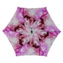 Pink Abstract Lineart Automatic Folding Umbrella with Case (Small) View1