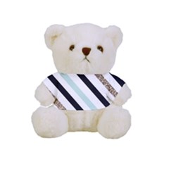 Pattern, Blue, Gold, Lines, Stripes Full Print Tee For Cuddly Teddy Bear