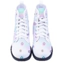 Stars, Cute, Pastel, Pattern Women s High-Top Canvas Sneakers View1