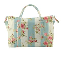Stripes, Rose,  Texture, Flower, Paper Carry-on Travel Shoulder Bag