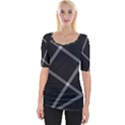 Stripes, Zigzag, Surface, Pattern, Wide Neckline T-Shirt View1