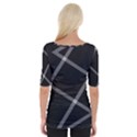 Stripes, Zigzag, Surface, Pattern, Wide Neckline T-Shirt View2