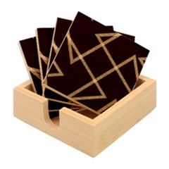Stripes, Zigzag, Surface, Pattern, Bamboo Coaster Set