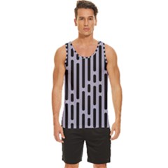Texture, Stripes, Pattern Men s Wide Collar Tank Top