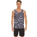 Texture, Stripes, Pattern Men s Wide Collar Tank Top View1