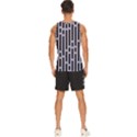 Texture, Stripes, Pattern Men s Wide Collar Tank Top View4