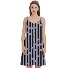 Texture, Stripes, Pattern Women s Spaghetti Strap Pullover Cami Dress