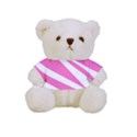 White Pink Stripes, Pattern Full Print Tee for Cuddly Teddy Bear View1