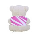 White Pink Stripes, Pattern Full Print Tee for Cuddly Teddy Bear View2