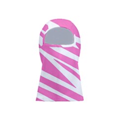 White Pink Stripes, Pattern Balaclava Face Mask