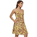 Whimsy Chickens Pattern (AI) V-Neck Pocket Summer Dress  View2