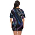 Multicolored abstract dynamic shapes print Just Threw It On Dress View4