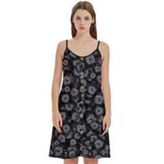 Whimsy Beasts Print Pattern Design Women s Spaghetti Strap Pullover Cami Dress