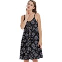 Whimsy Beasts Print Pattern Design Women s Spaghetti Strap Pullover Cami Dress View2