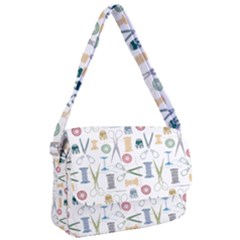 Pattern Seamless Texture Sewing Courier Bag