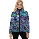 Paua Shell Design Women s Hooded Quilted Jacket View1