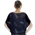 Background Pattern Dragonfly Batwing Chiffon Blouse View2