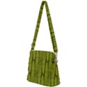 Fern Texture Nature Leaves Zipper Messenger Bag View2