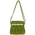 Fern Texture Nature Leaves Zipper Messenger Bag View3