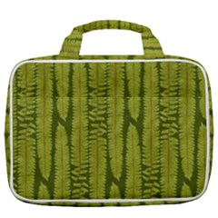 Fern Texture Nature Leaves Travel Toiletry Bag With Hanging Hook