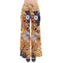 Leaf Yellow Point Flower White So Vintage Palazzo Pants View1