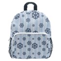 Snowflakes Winter Christmas Kids  Age 5-10 Lightweight School Backpack with Side Pockets View1
