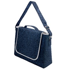 Blue Denim Fabric Box Up Messenger Bag