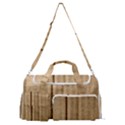 Brown Cardboard Texture Macro, Cardboard, Cardboard Sports Gym Duffle Bag with Shoe Compartment View1
