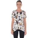 Cats, All, Collage, Cat Cut Out Side Drop T-Shirt View1