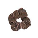 Chocolate Texture, Dark Chocolate Background Velvet Scrunchie View1
