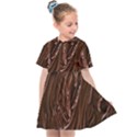 Chocolate Texture, Dark Chocolate Background Kids  Sailor Dress View1