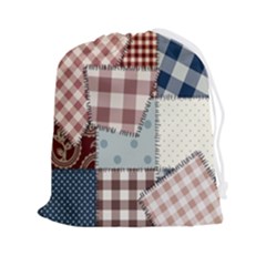 Cloth Patches Texture Macro, Patches Of Cloth Drawstring Pouch (2xl)
