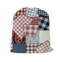 Cloth Patches Texture Macro, Patches Of Cloth Drawstring Pouch (2XL) View2