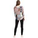 Cloth Patches Texture Macro, Patches Of Cloth Chiffon Quarter Sleeve Blouse View2