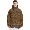 Blue Bloom Bouquet Men s Multi Pockets Zip Ski and Snowboard Waterproof Breathable Jacket View1