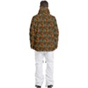 Blue Bloom Bouquet Men s Multi Pockets Zip Ski and Snowboard Waterproof Breathable Jacket View4