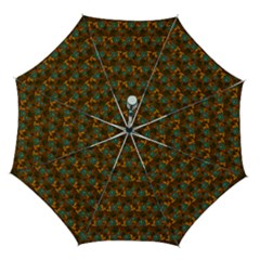 Blue Bloom Bouquet Automatic Folding Umbrella With Case (medium)