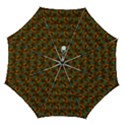 Blue Bloom Bouquet Automatic Folding Umbrella with Case (Medium) View1