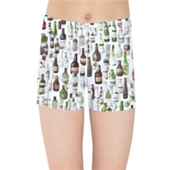 Bottle Chic Print Patterns Kids  Sports Shorts